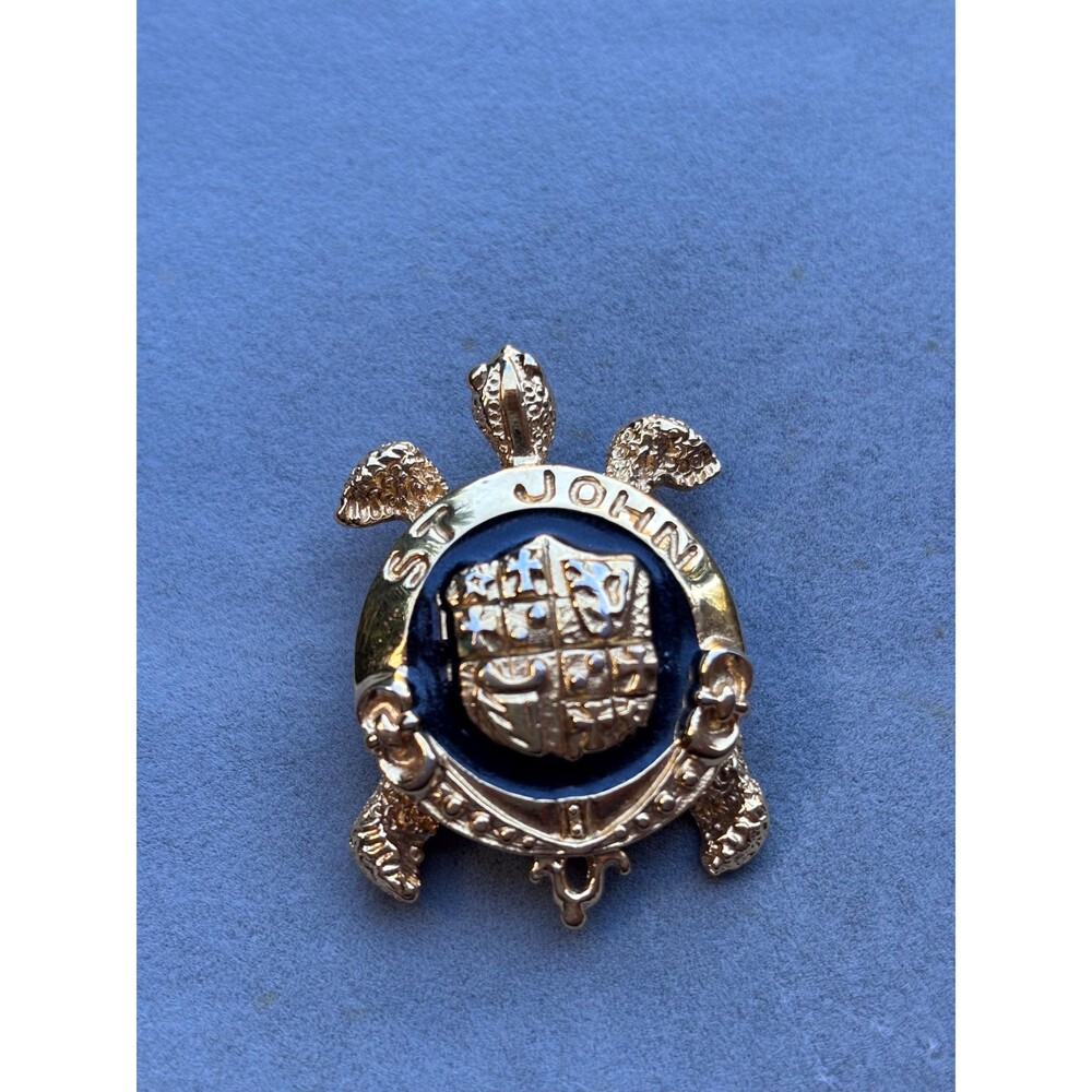 St. John Turtle Brooch